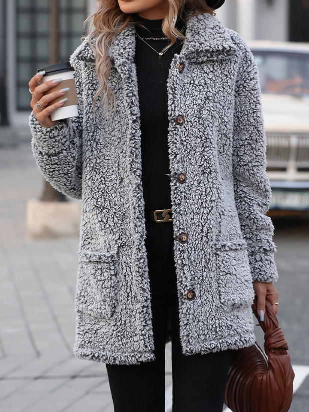 Casual Loose Teddy Jacket