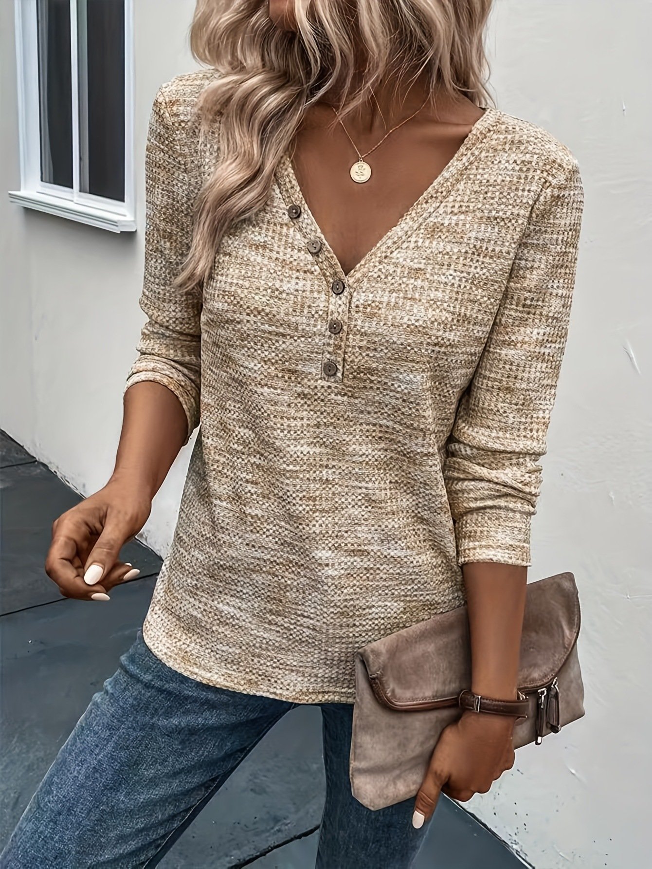 Casual Plain Loose Blouse