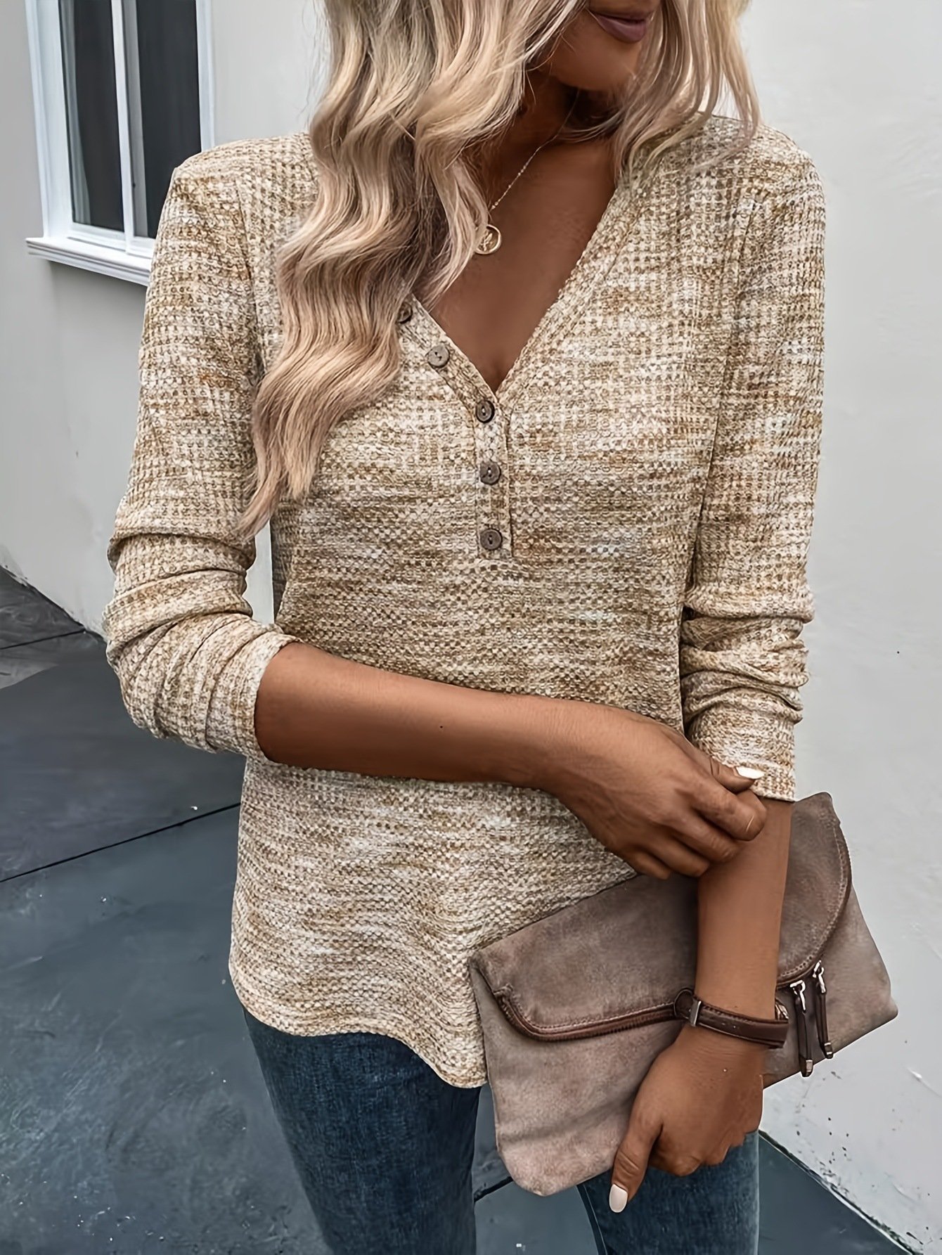 Casual Plain Loose Blouse