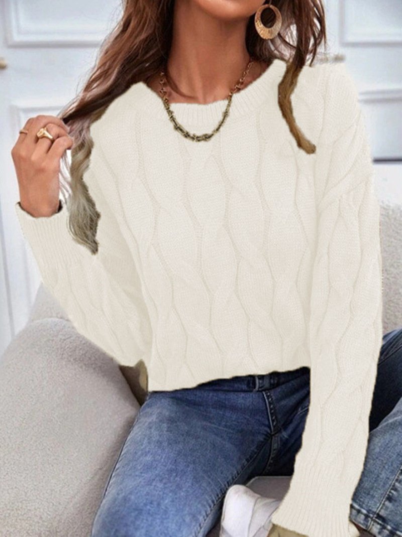 Casual Yarn/Wool Yarn Sweater