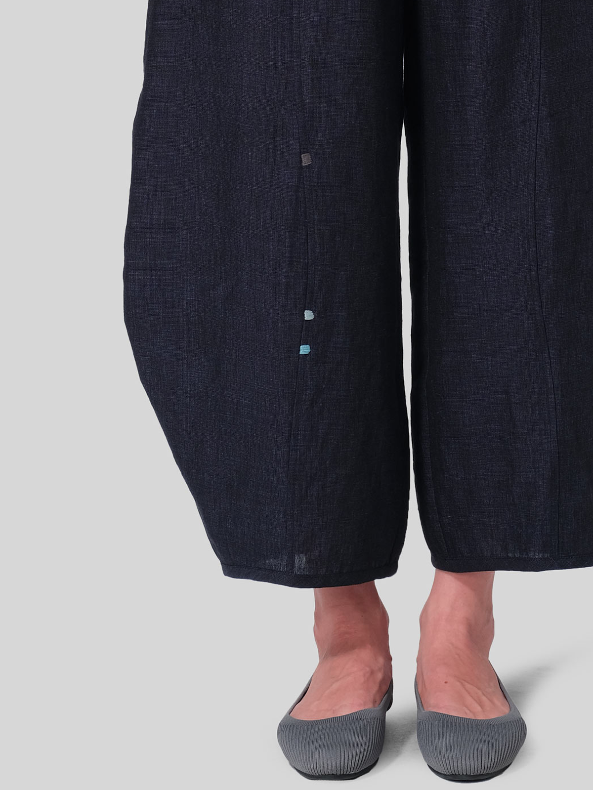 Cotton And Linen Plain Linen Pants