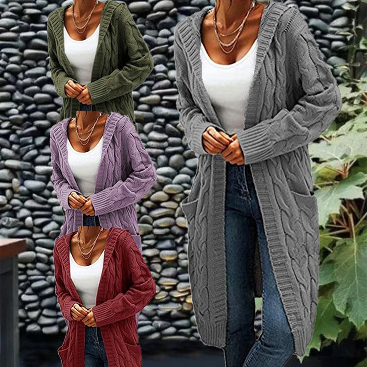 Plain V Neck Cardigan