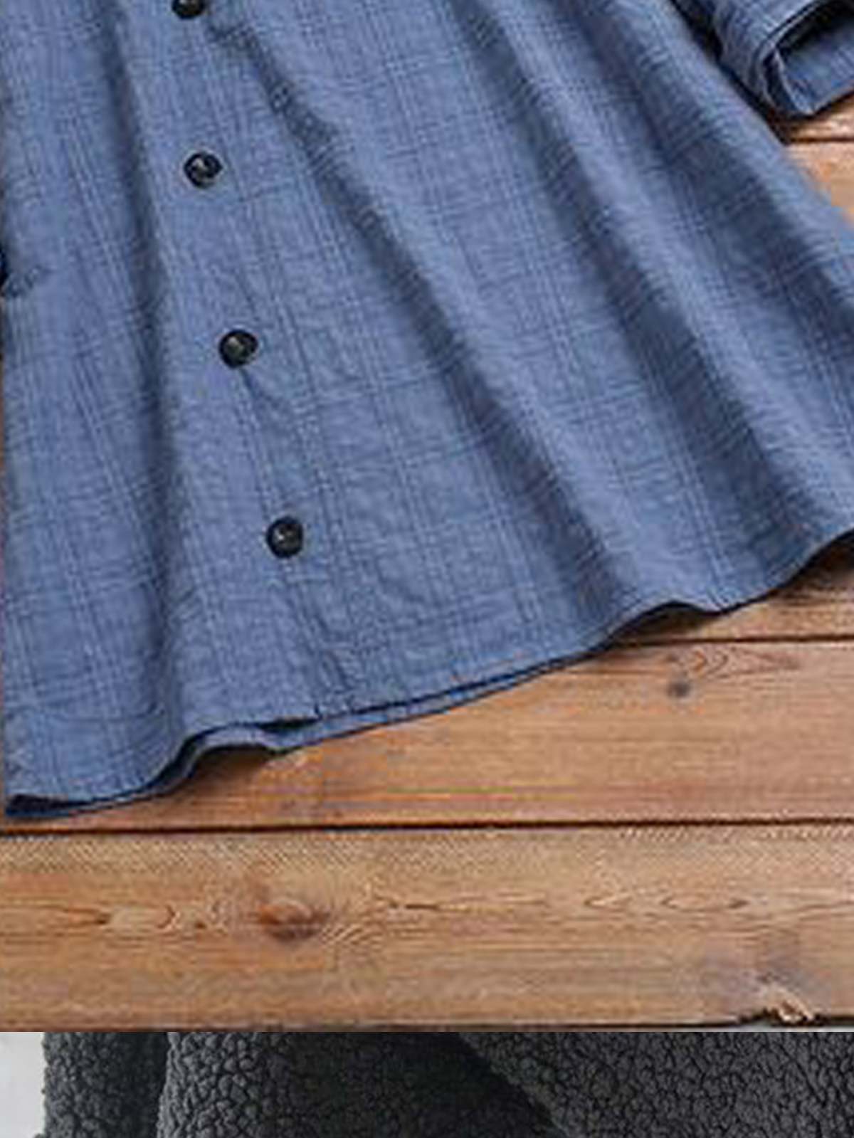 Linen Cotton And Linen Loose Plaid Shirt