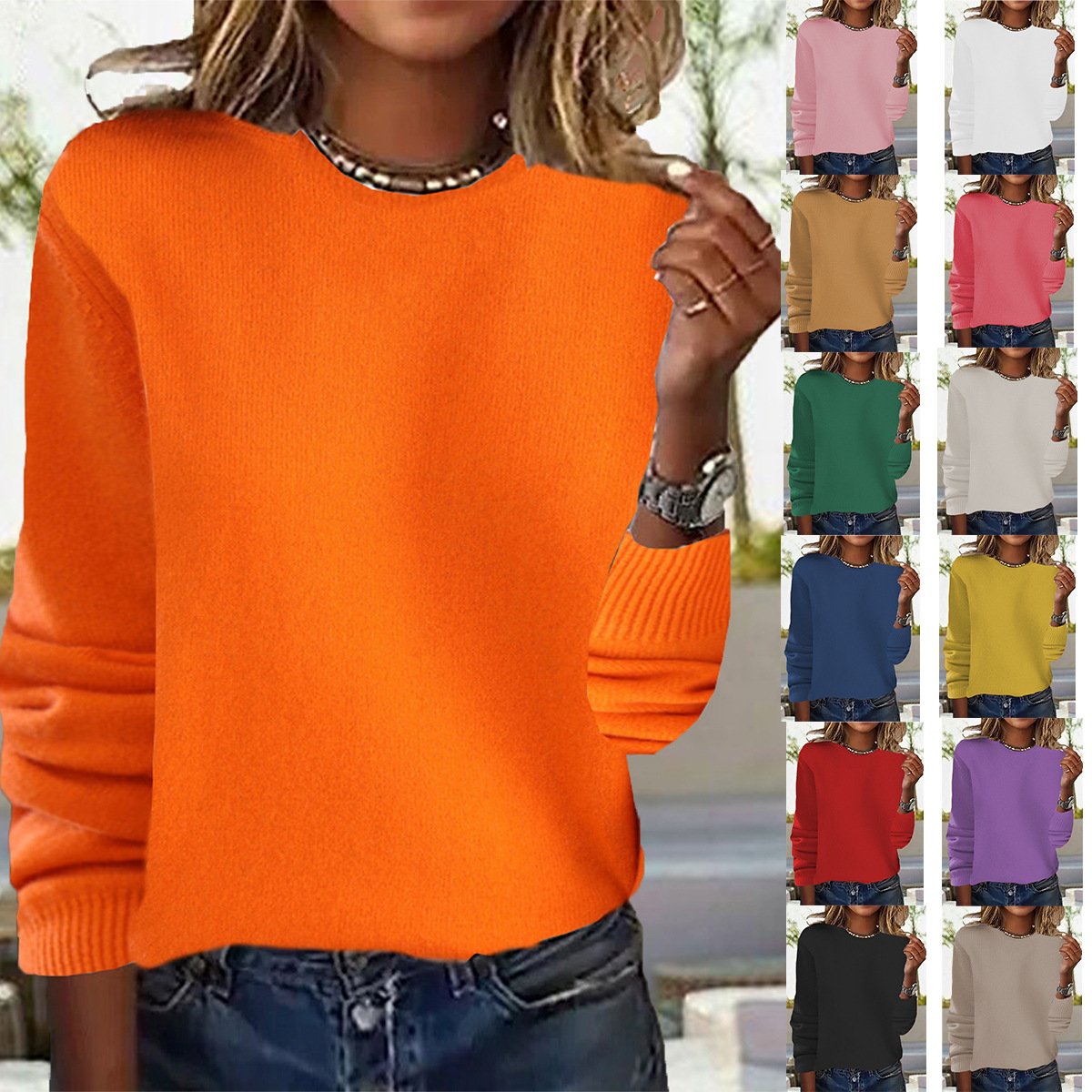 Others Casual Yarn/Wool Yarn Sweater