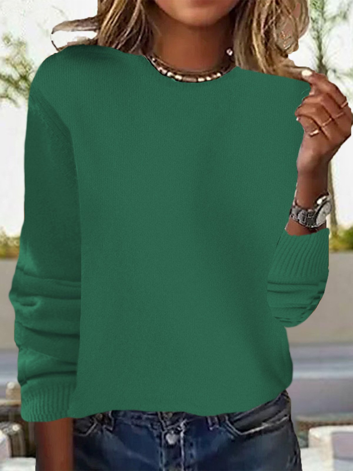 Others Casual Yarn/Wool Yarn Sweater