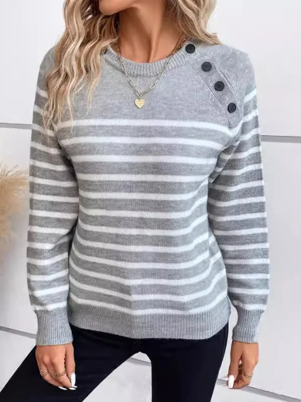 Yarn/Wool Yarn Casual Sweater