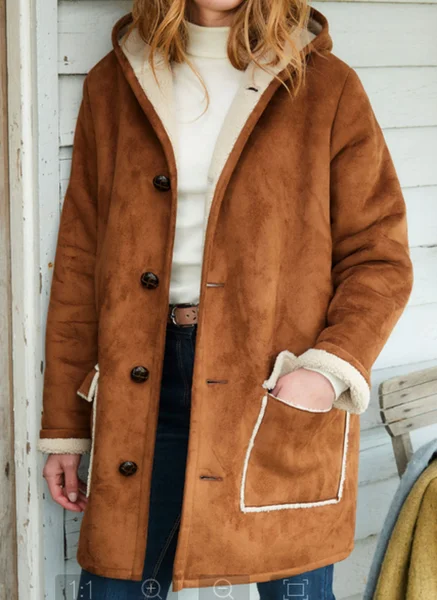 Suede Plain Casual Jacket