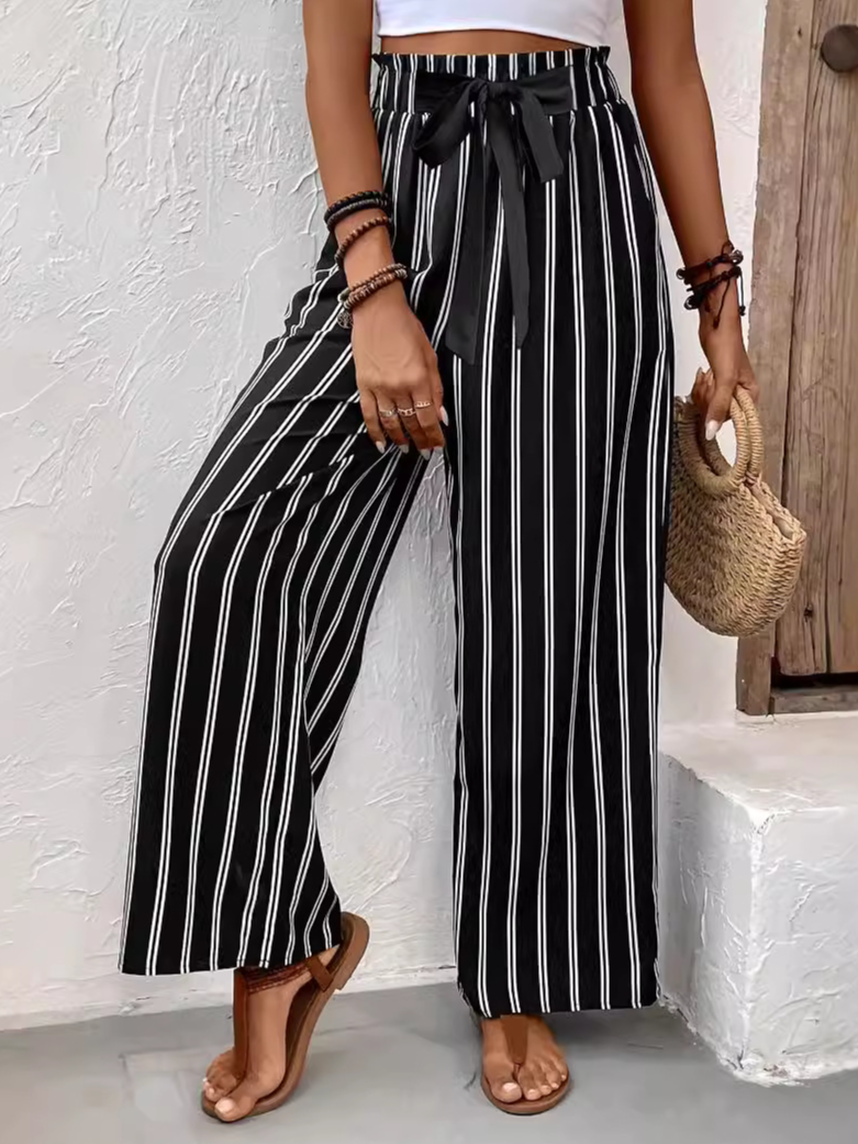 Striped Casual Loose Pants