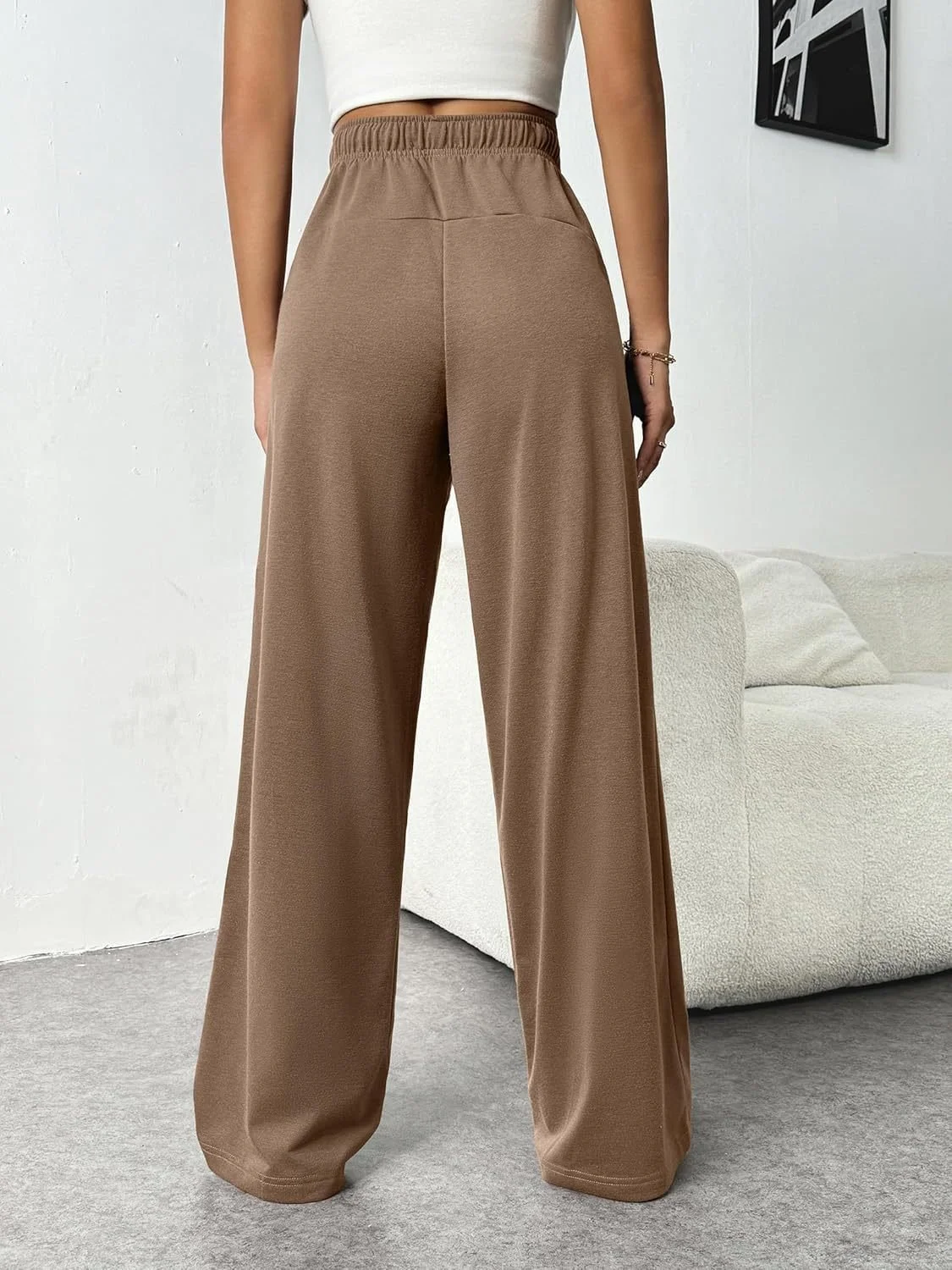 Loose Plain Casual Pants