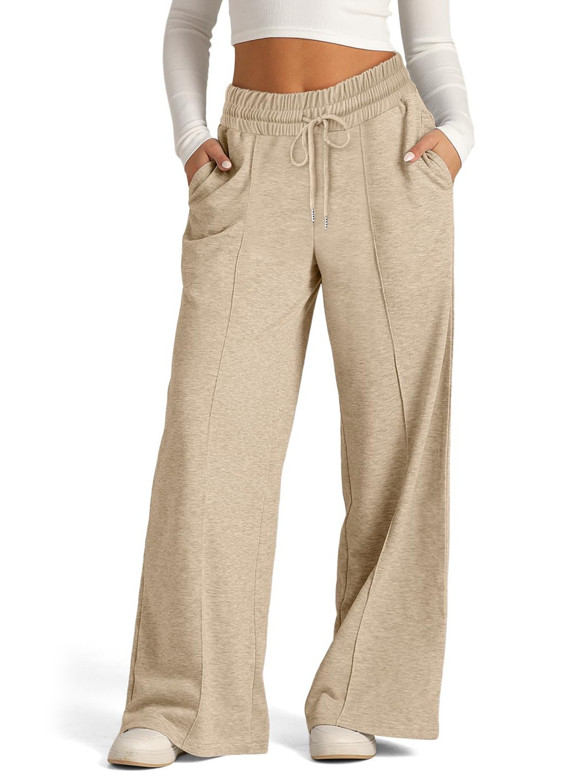 Jersey Plain Casual Pants