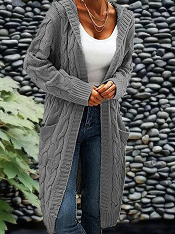 Plain V Neck Cardigan