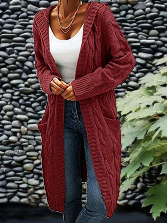 Plain V Neck Cardigan