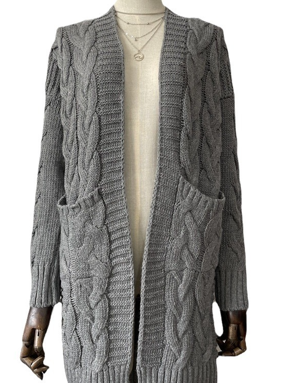 Plain V Neck Cardigan