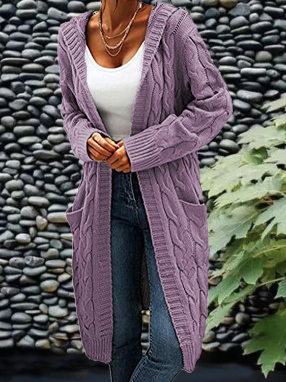 Plain V Neck Cardigan