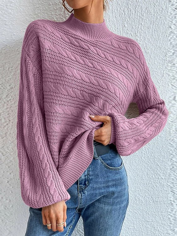 Casual Plain Loose Sweater