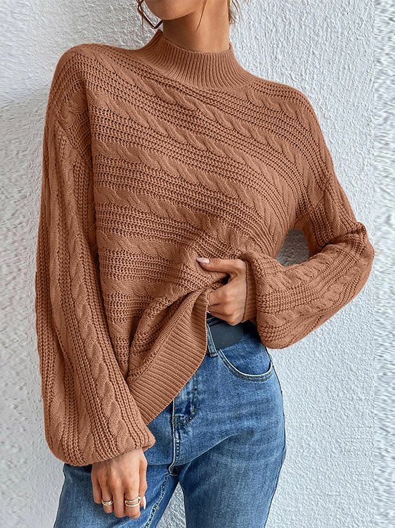 Casual Plain Loose Sweater