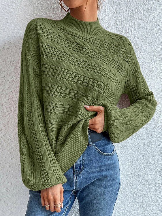 Casual Plain Loose Sweater