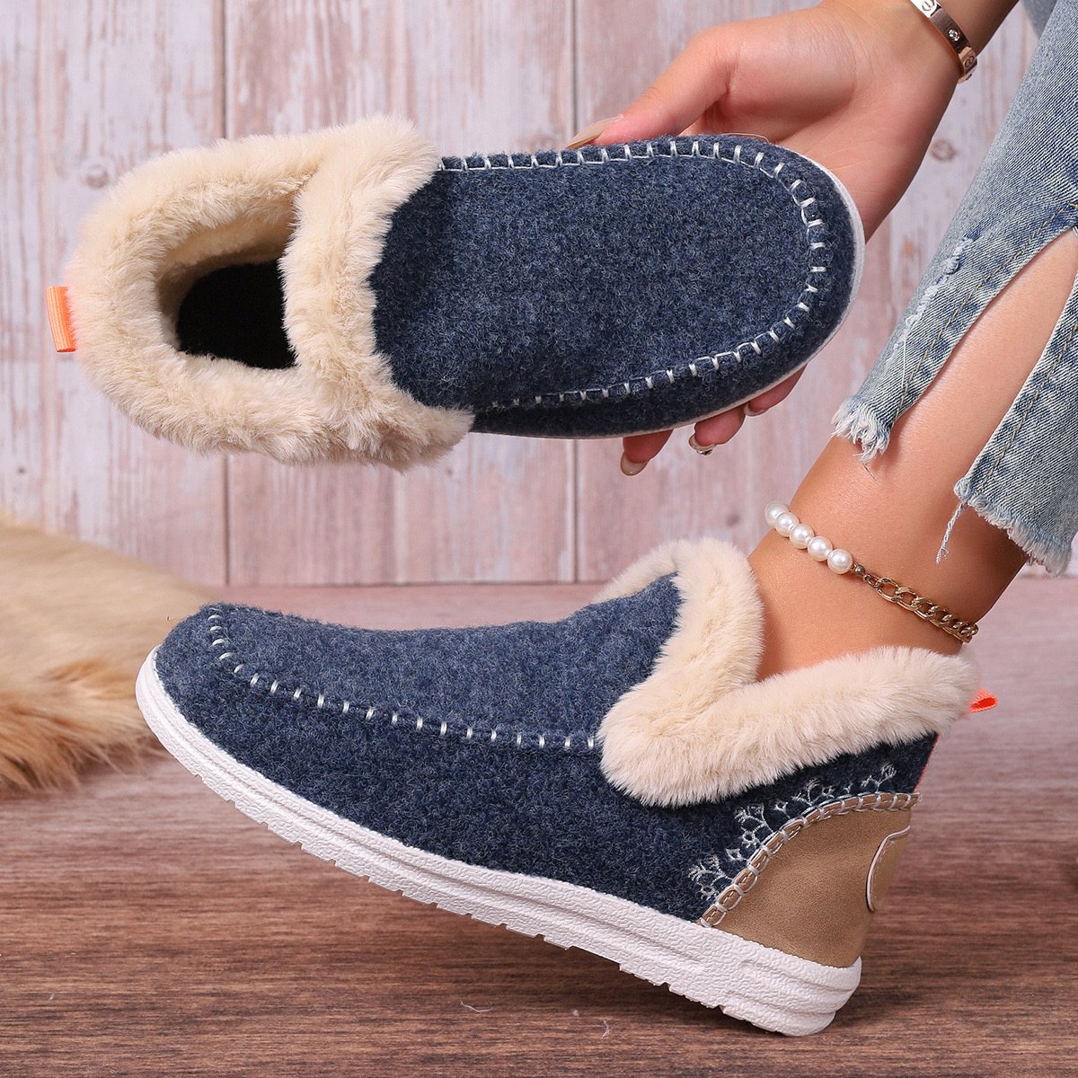 Winter Casual Pu Cotton-Padded Boots