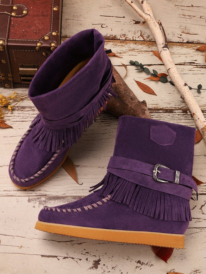 Winter Pu Cotton-Padded Boots