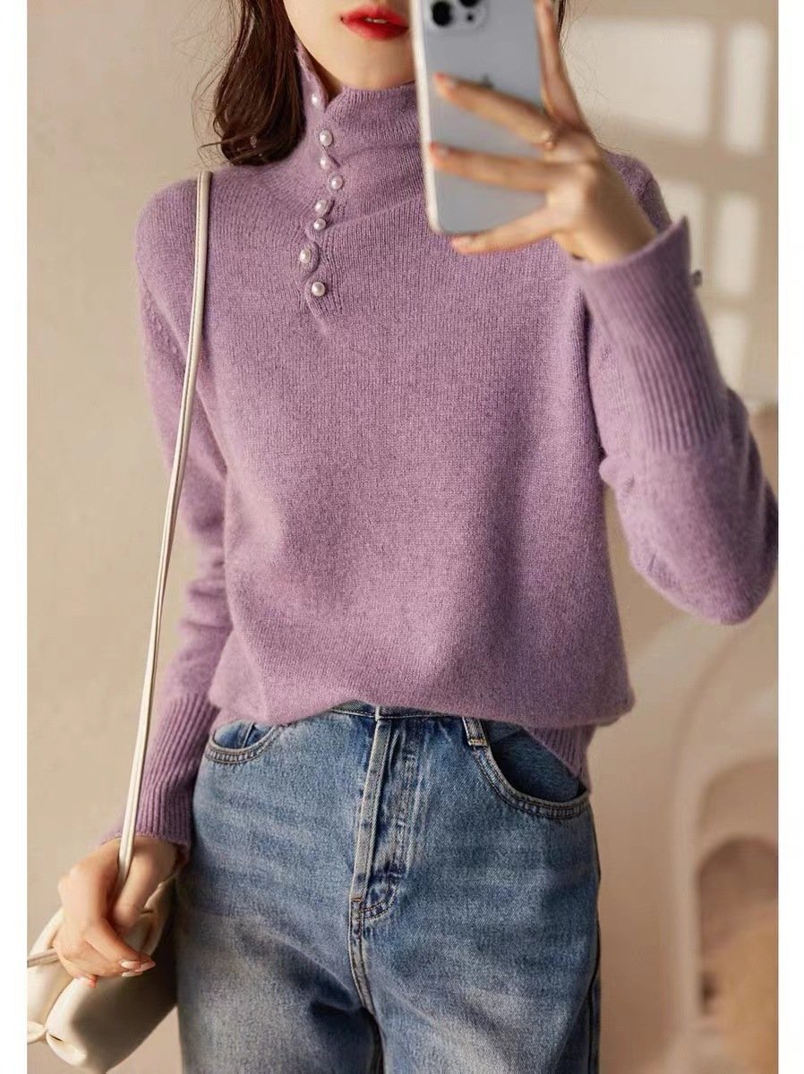 Casual Yarn/Wool Yarn Sweater