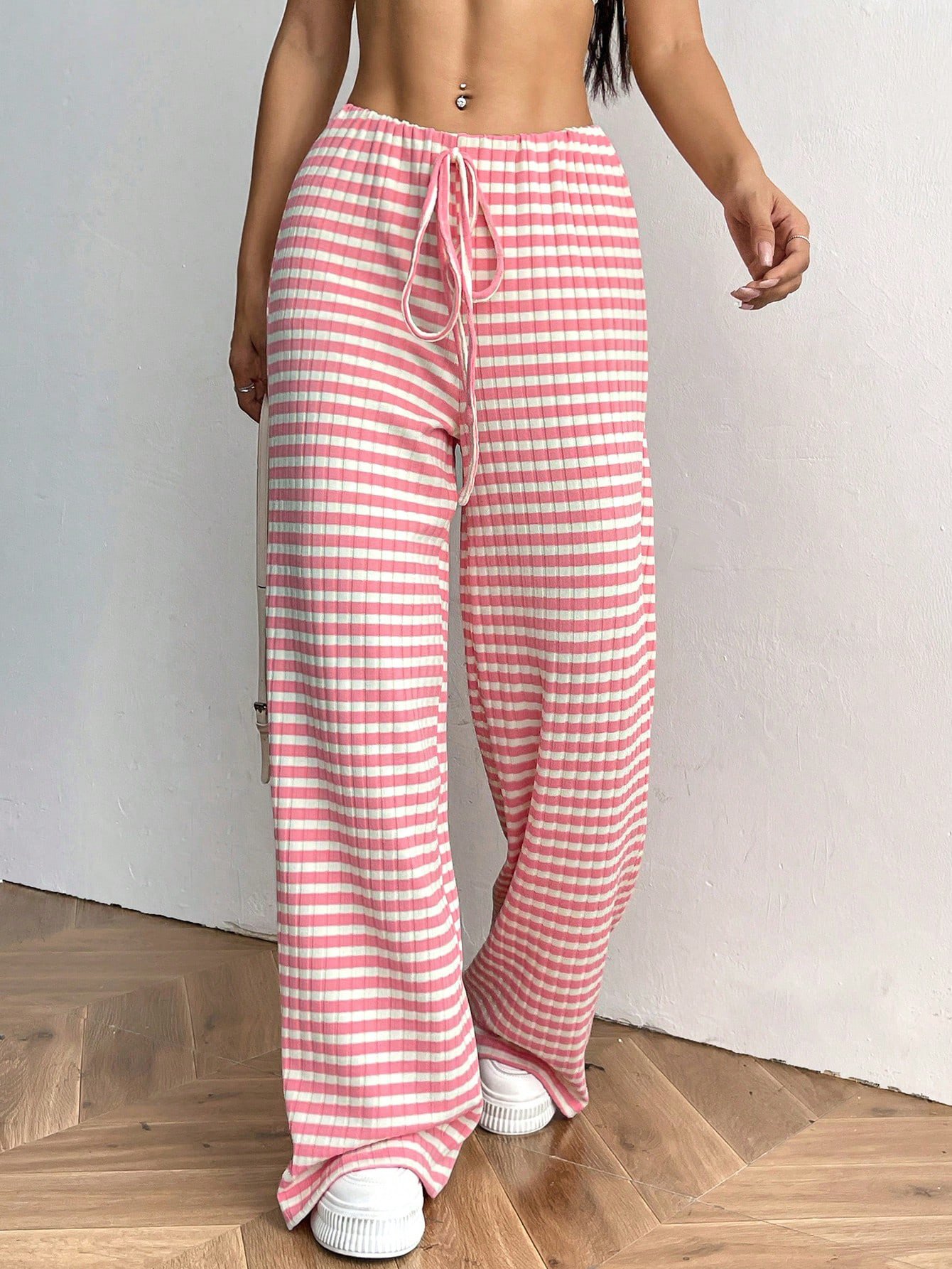 Striped Loose Casual Sweatpants & Joggers