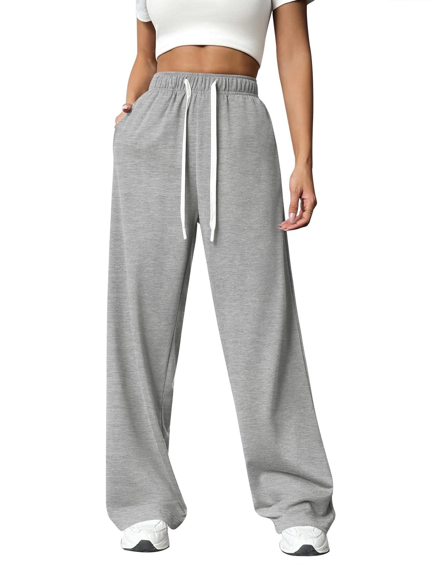 Loose Casual Plain Sweatpants & Joggers