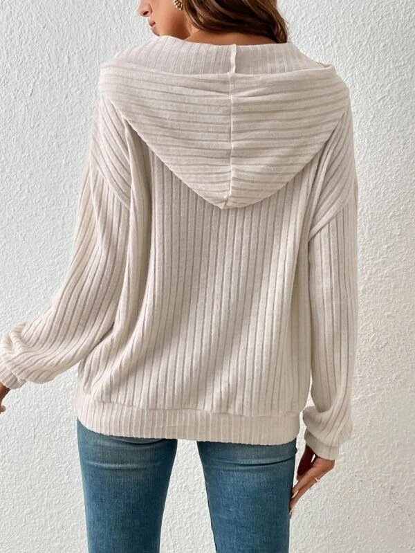 Plain Casual Hoodie Loose Hoodie