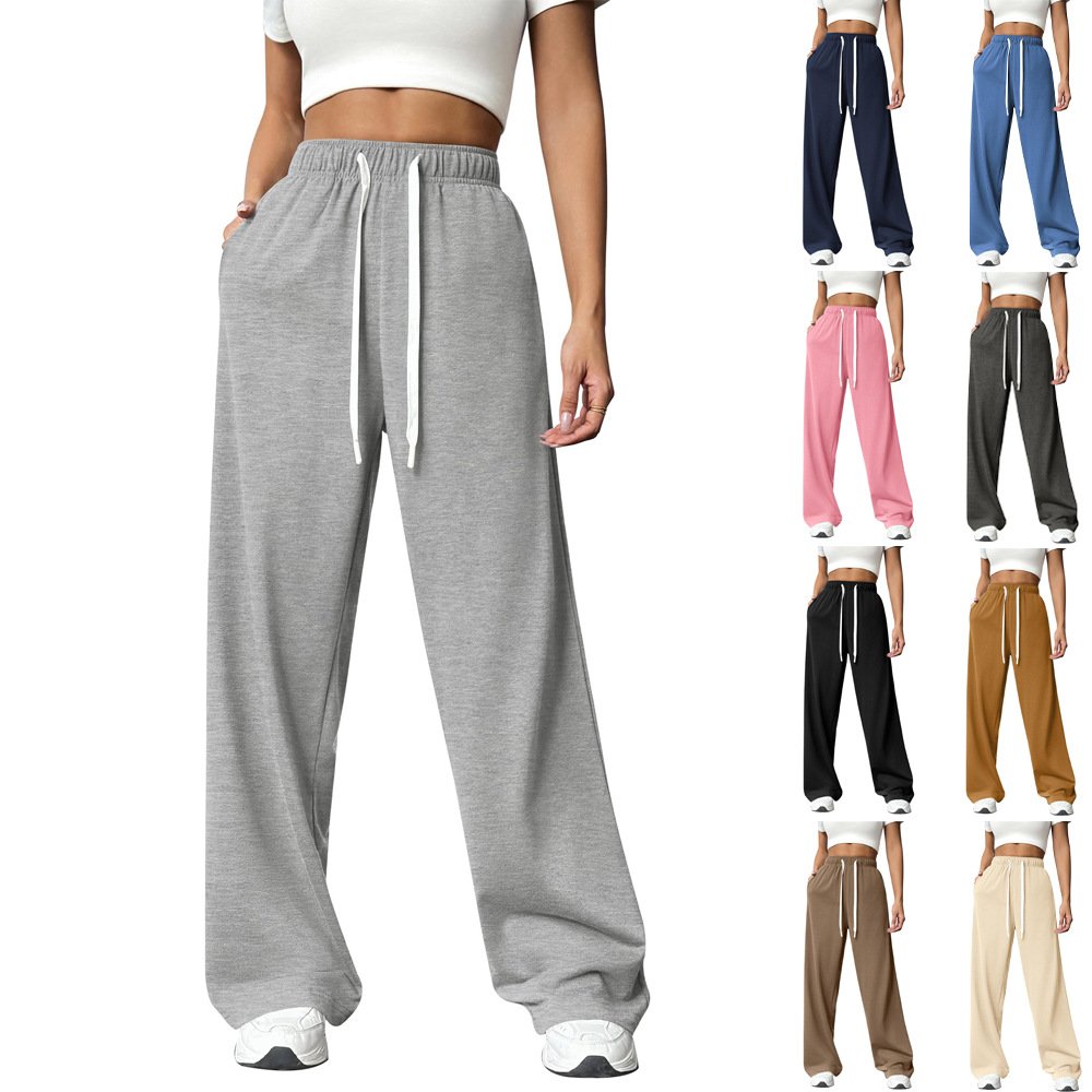 Loose Casual Plain Sweatpants & Joggers