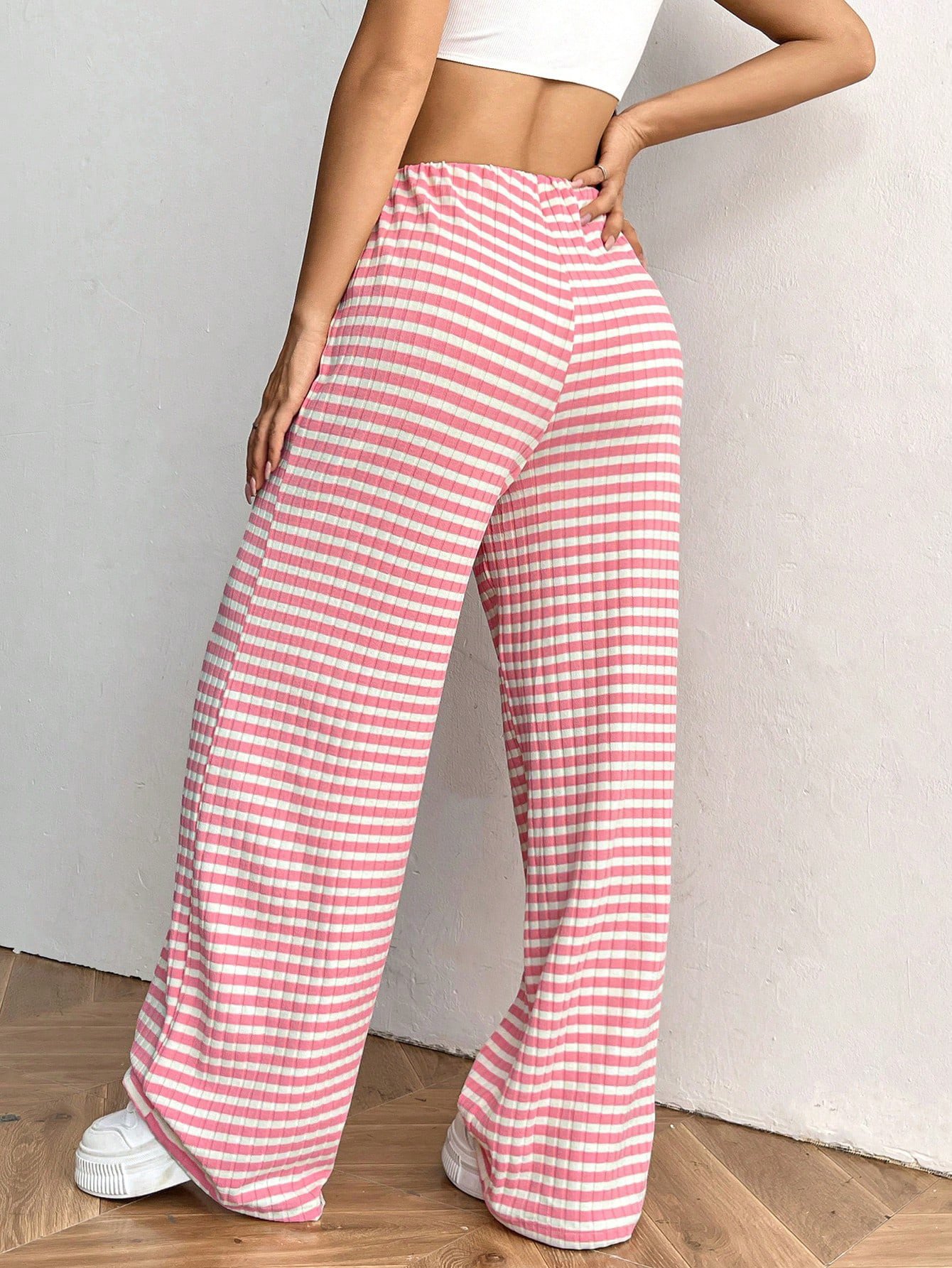 Striped Loose Casual Sweatpants & Joggers