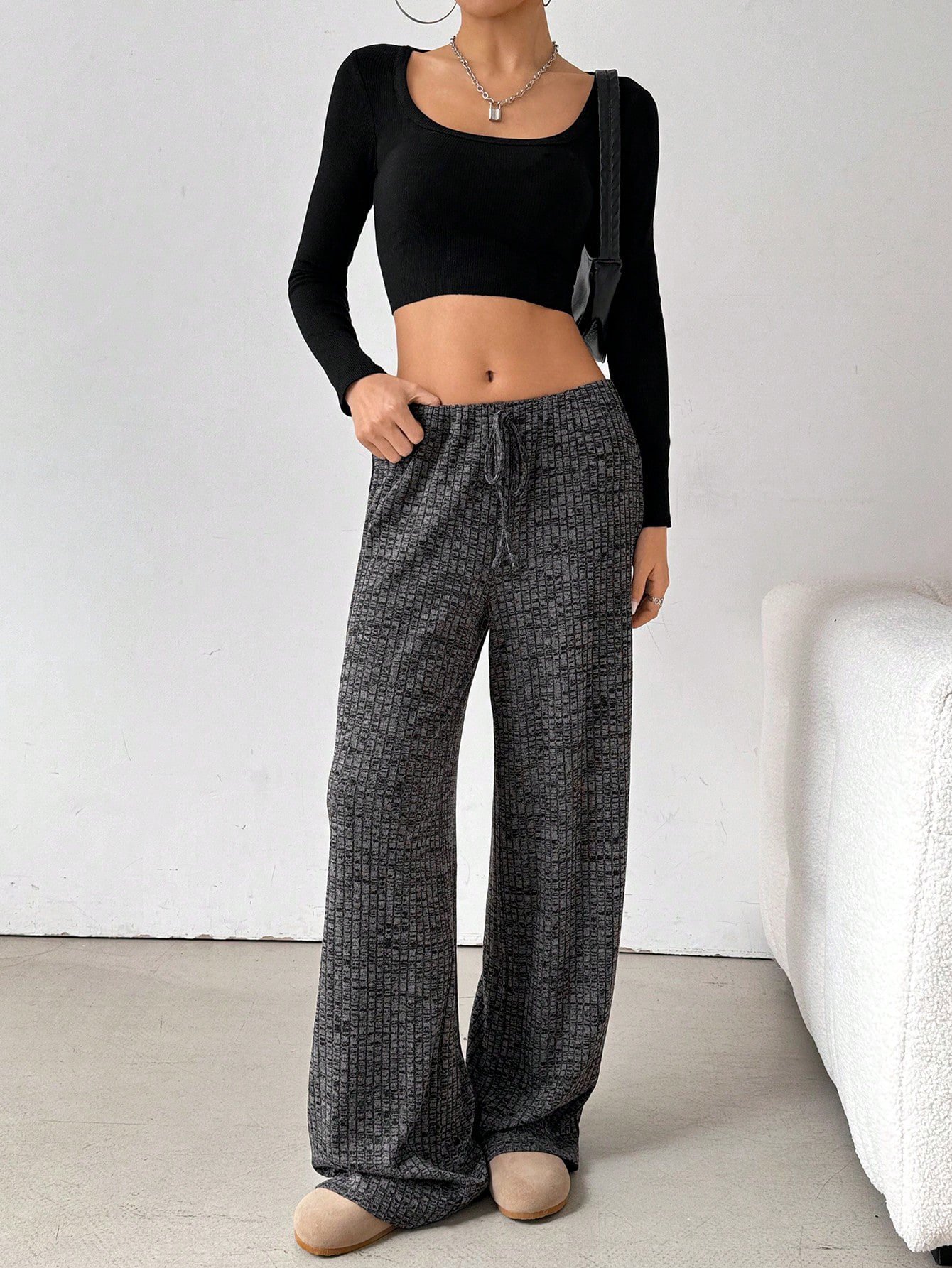 Striped Loose Casual Sweatpants & Joggers