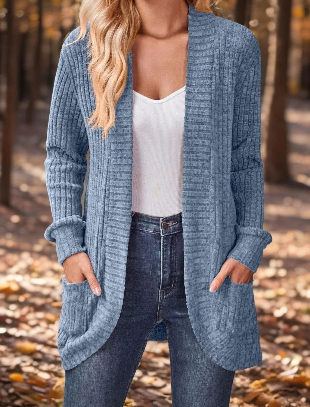 Casual Loose Plain Others Cardigan