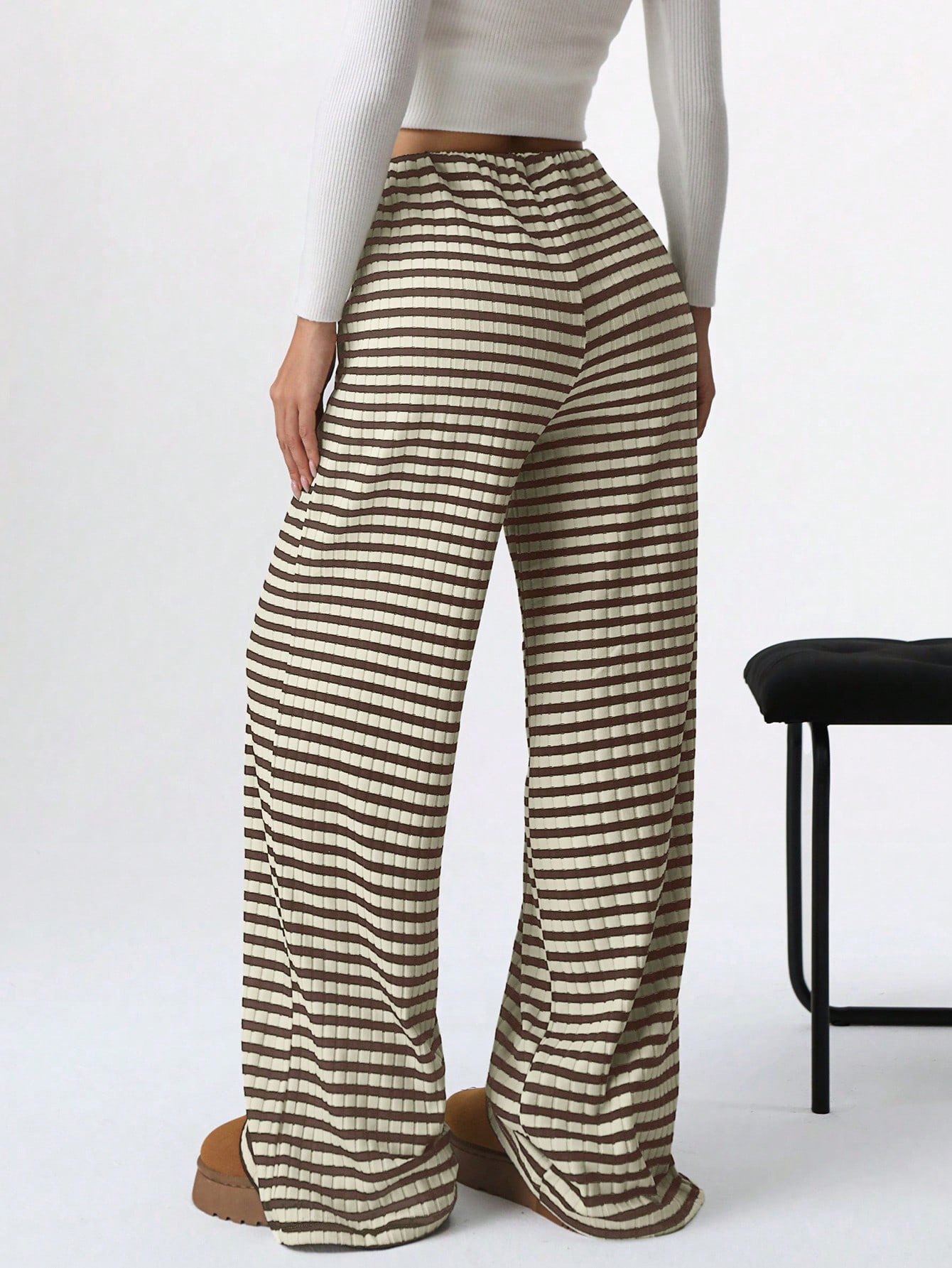 Striped Loose Casual Sweatpants & Joggers