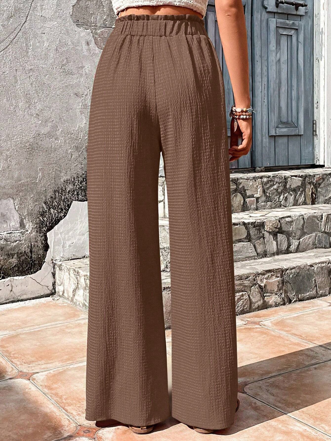 Casual Plain Loose Pants