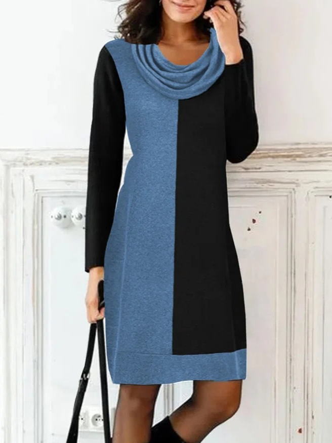 Jersey Loose Casual Dress With No