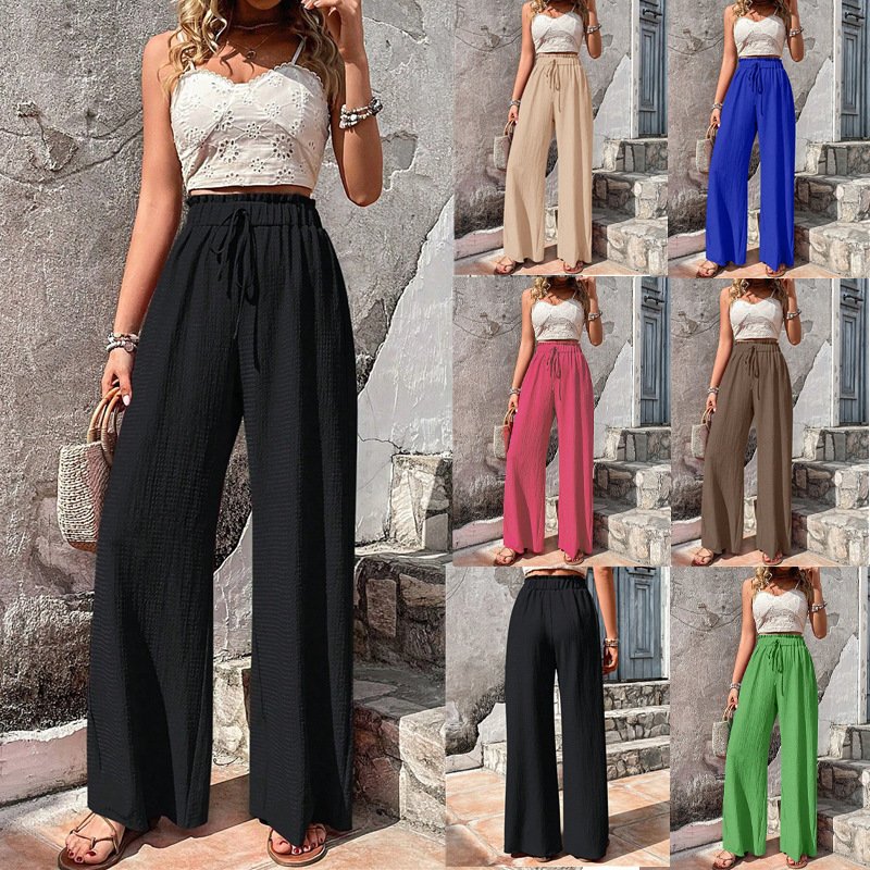 Casual Plain Loose Pants