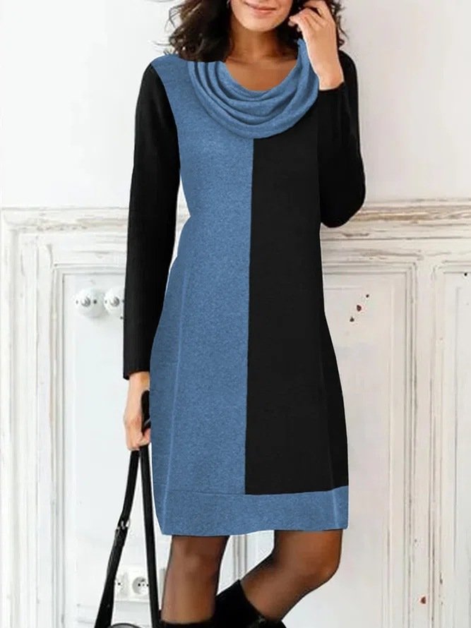 Jersey Loose Casual Dress With No