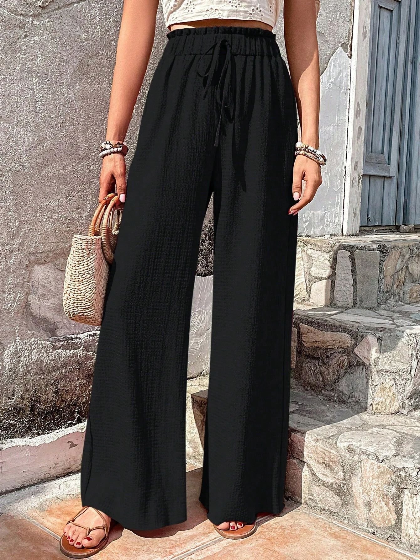 Casual Plain Loose Pants