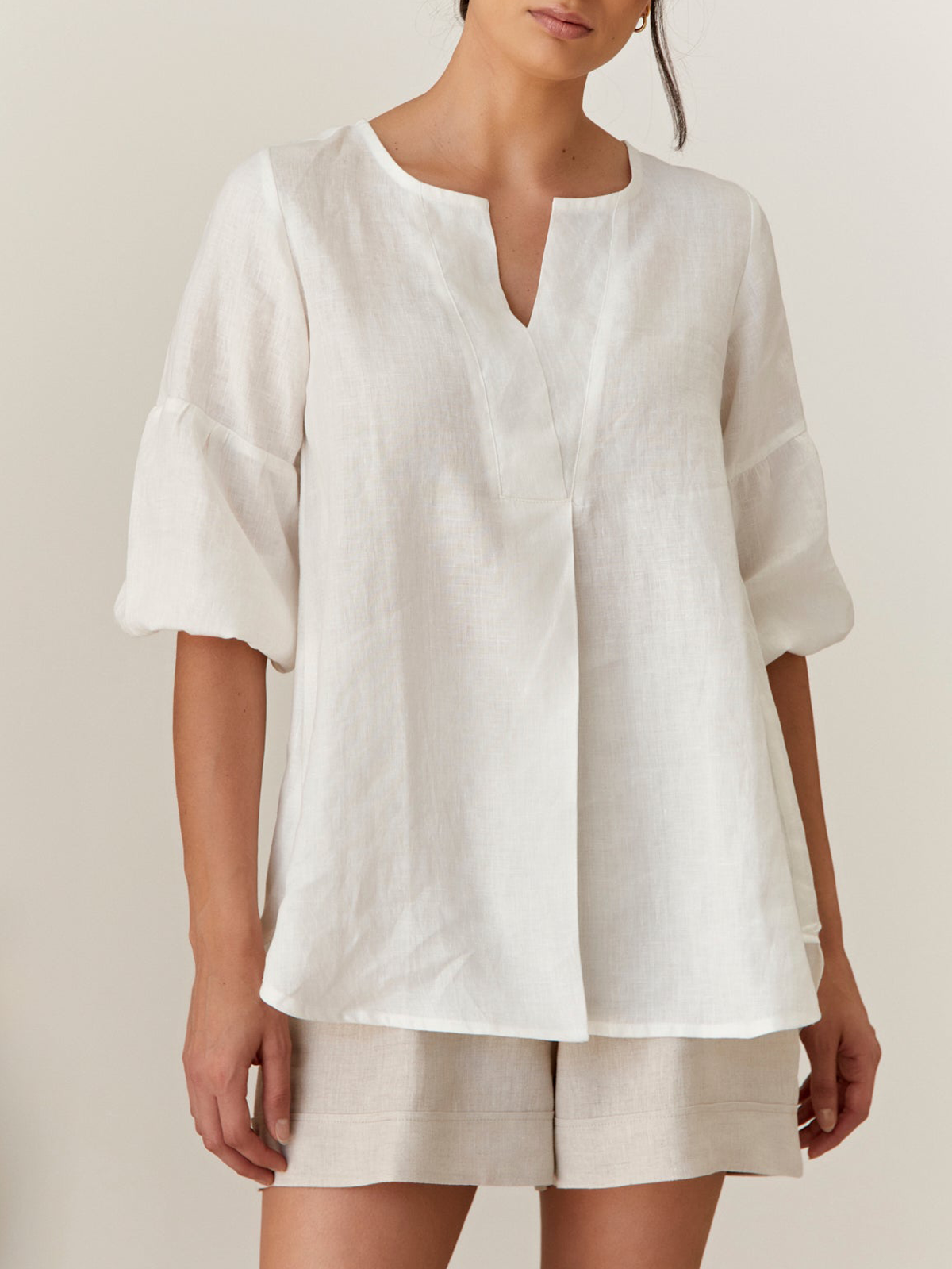 Loose Linen Blouse