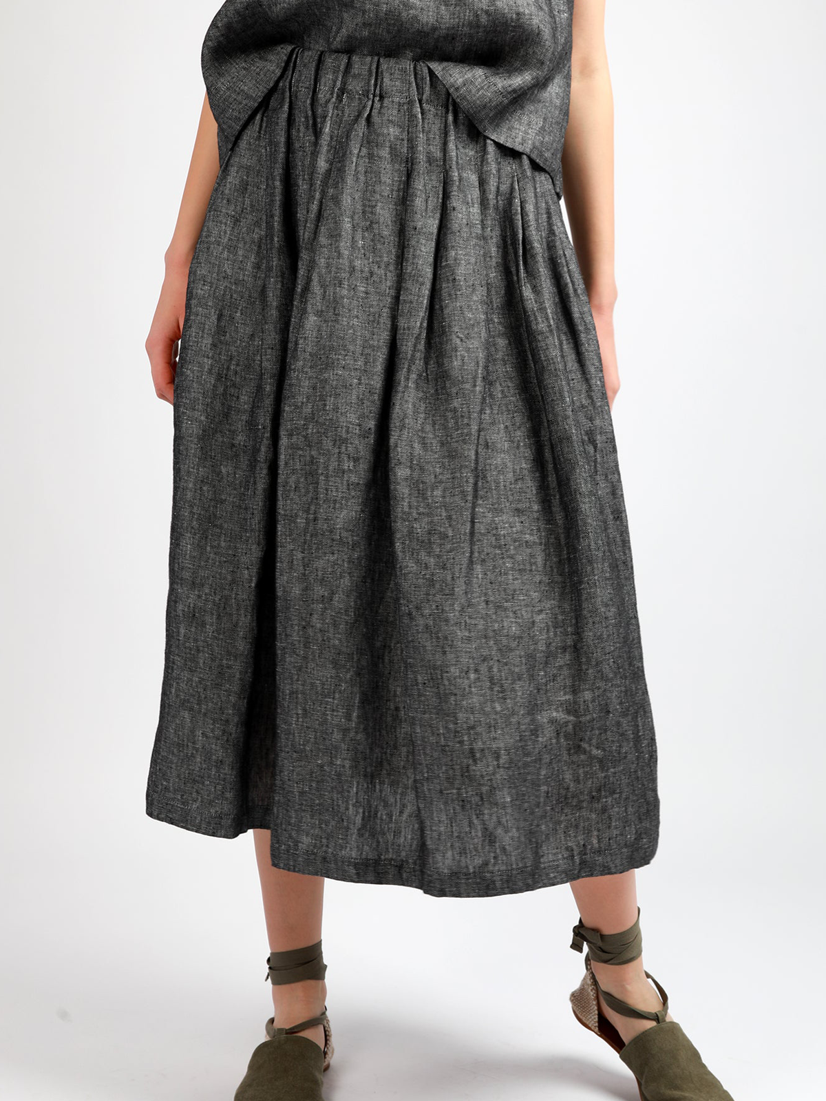 Linen Plain Skirt