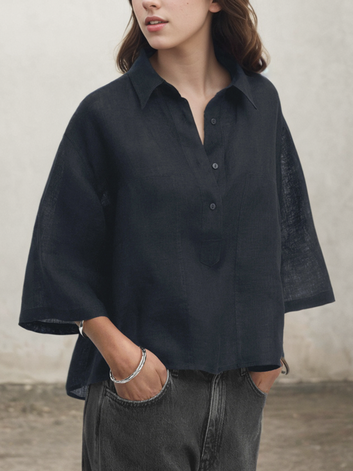 Linen Loose Blouse