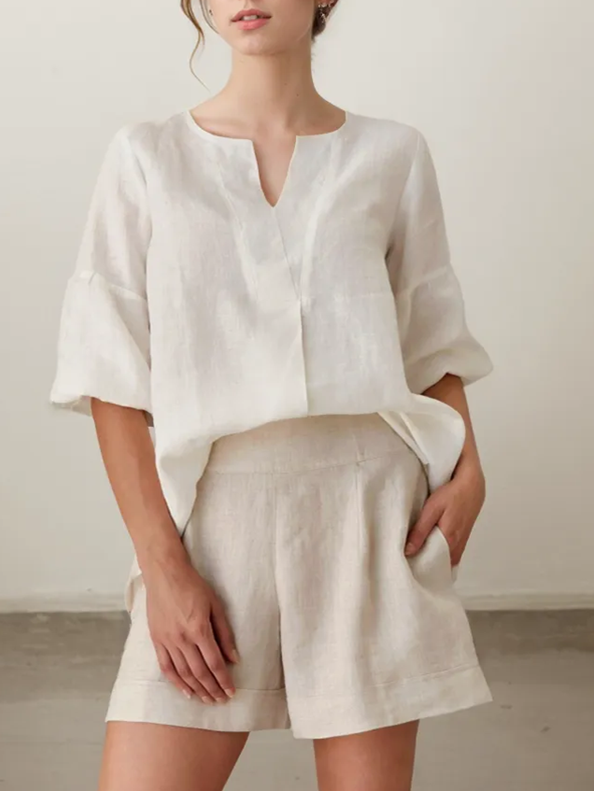 Loose Linen Blouse