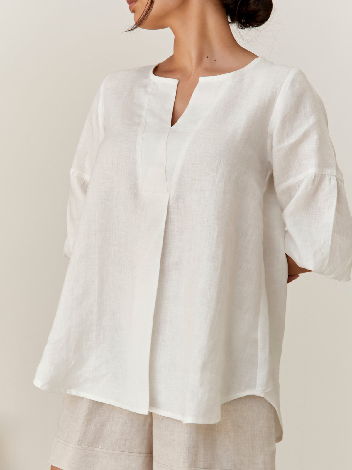 Loose Linen Blouse