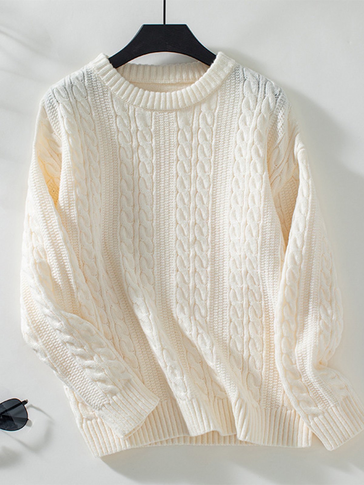 Loose Casual Plain Sweater