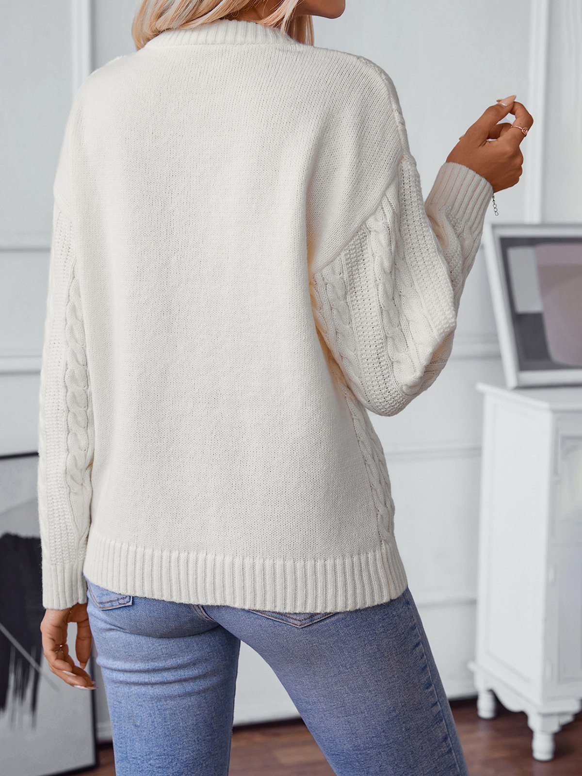 Loose Casual Plain Sweater