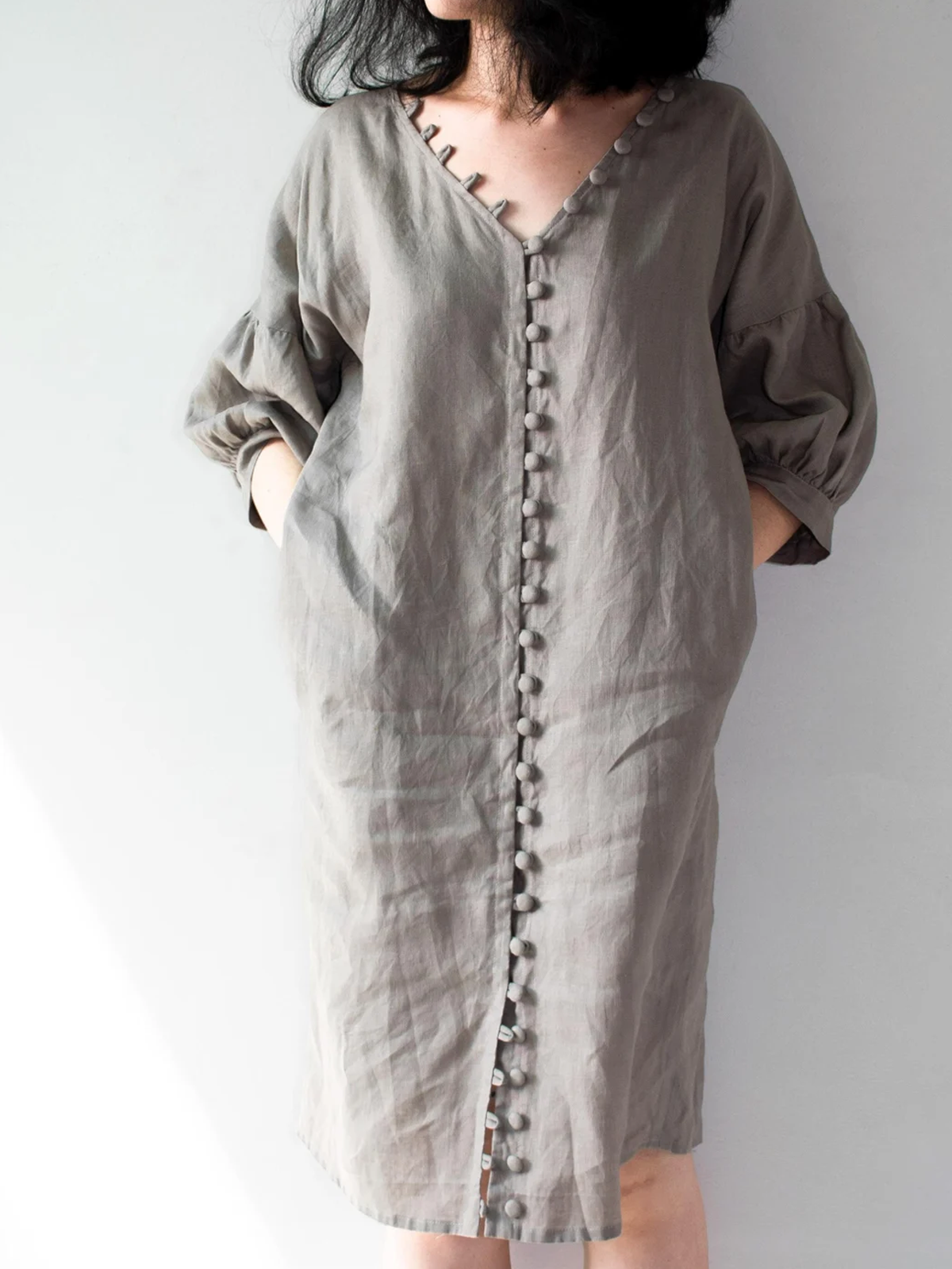 Cotton And Linen Linen Dress