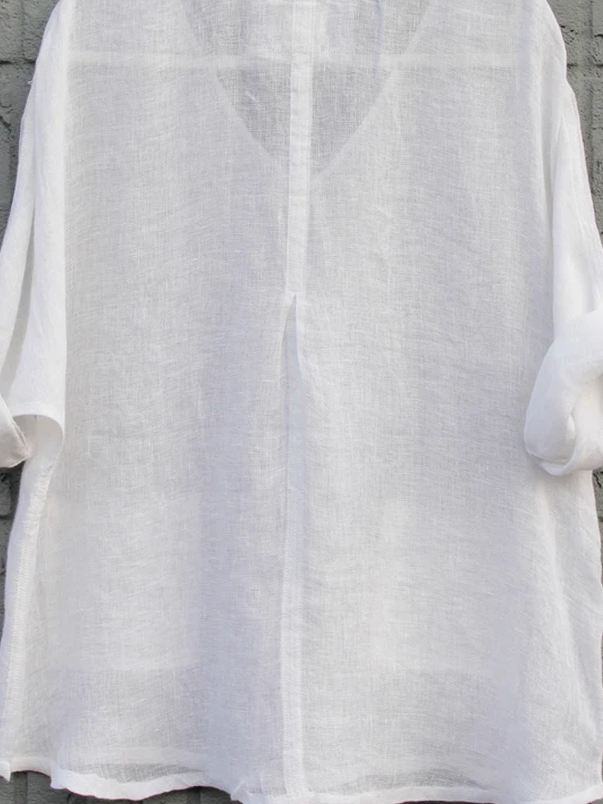 Linen Loose V Neck Blouse