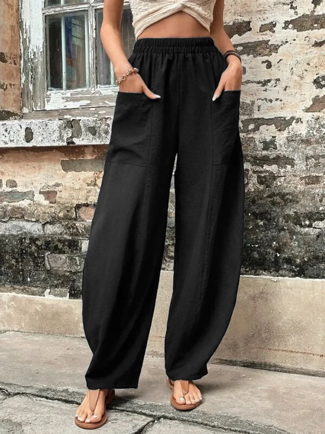 Plain Simple Loose Pants