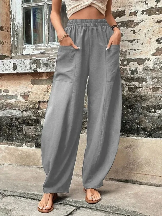 Plain Simple Loose Pants