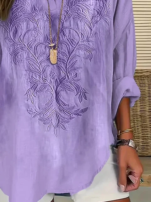 Women's Floral Print Casual Shirt