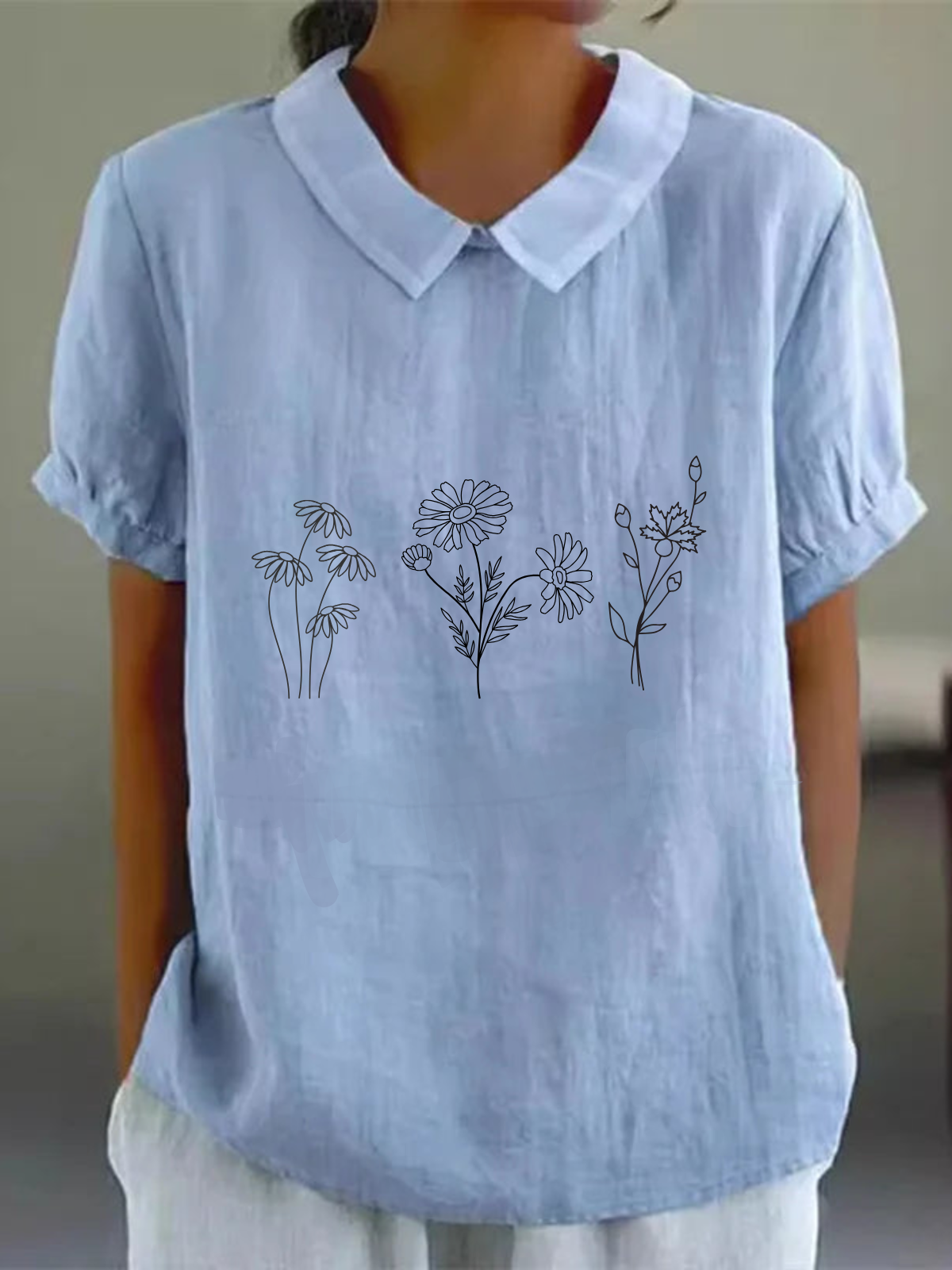 Cotton Elegant Loose Blouse